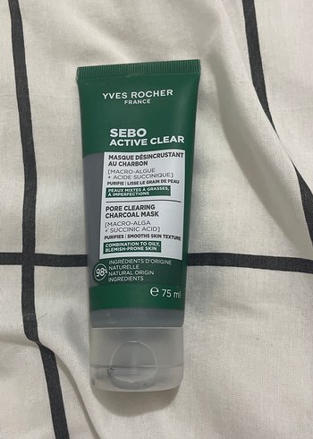 Yves Rocher Sebo Active Clear Kömür Maskesi 75 ml - Görsel 3