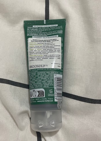 Yves Rocher Sebo Active Clear Kömür Maskesi 75 ml - Görsel 4