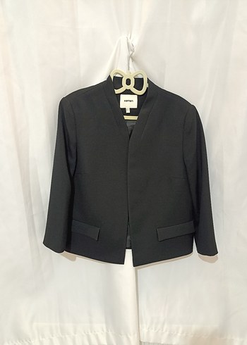 Kadın Siyah Mini Blazer Ceket