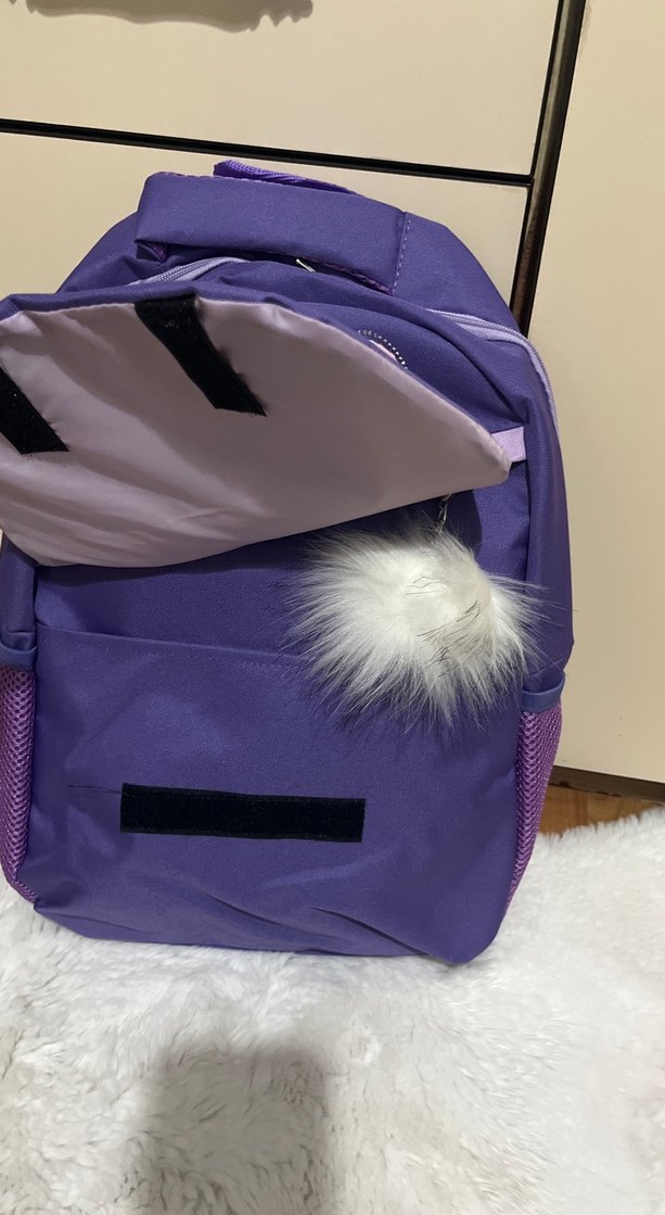 Mor Kalpli Çocuk Okul Çantası - Görsel 2