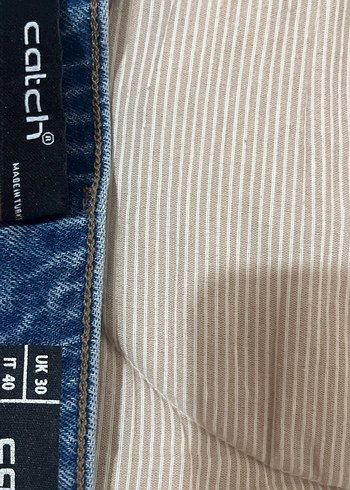 Kadın Açık Lacivert Bol Kesim Kot Pantolon - Görsel 2