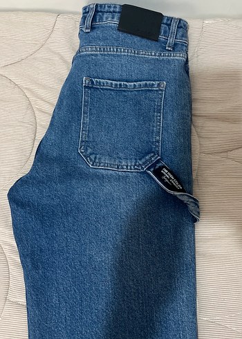 Kadın Açık Lacivert Bol Kesim Kot Pantolon - Görsel 3