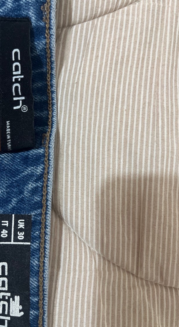 Kadın Açık Lacivert Bol Kesim Kot Pantolon - Görsel 2