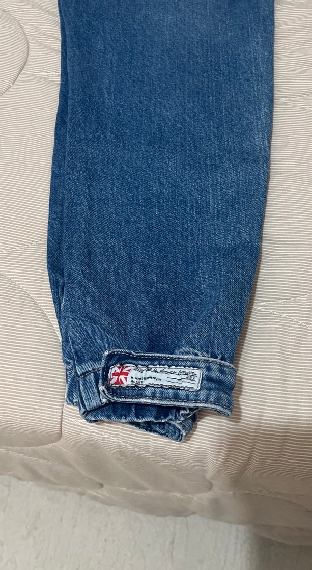 Kadın Açık Lacivert Bol Kesim Kot Pantolon - Görsel 5