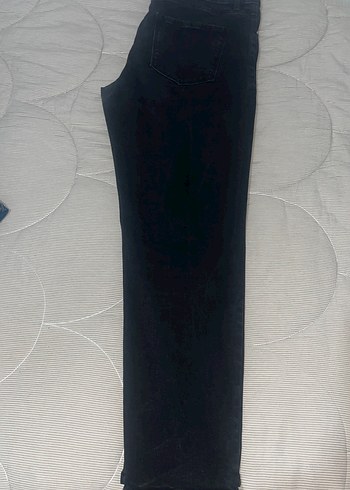 Nakışlı Siyah Denim Kadın Pantolon - Görsel 3