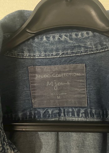 Düğmeli Mavi Denim Kadın Gömlek - Görsel 2