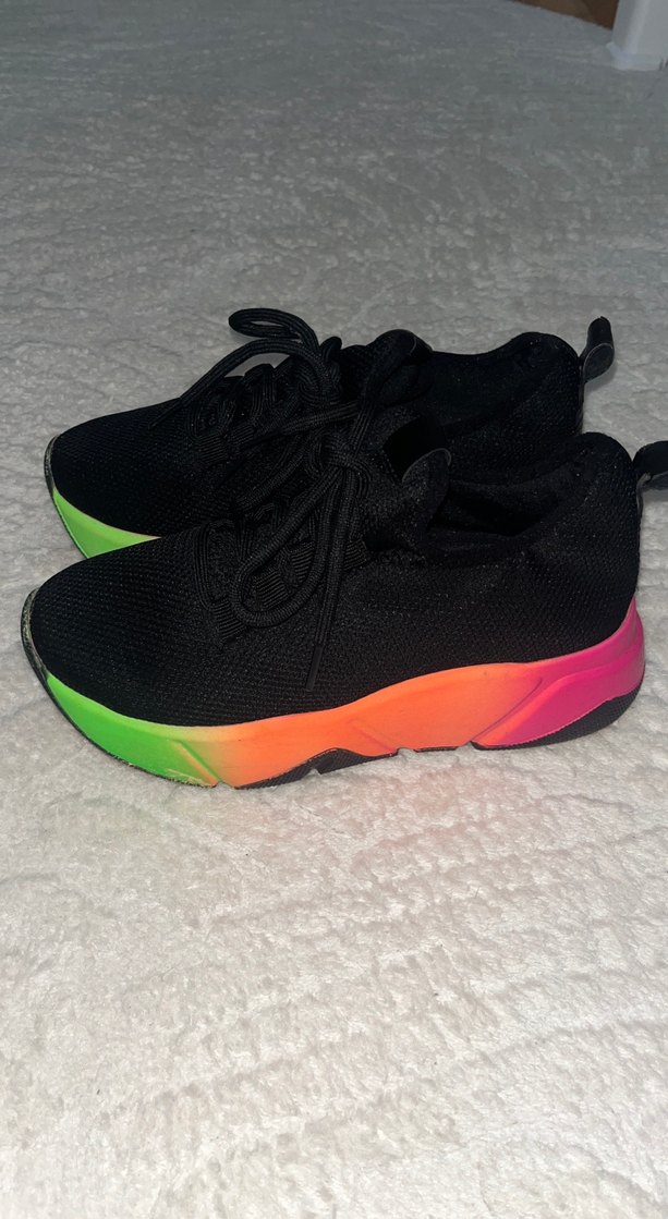 Renkli Bağcıklı Kadın Spor Ayakkabı - Görsel 2