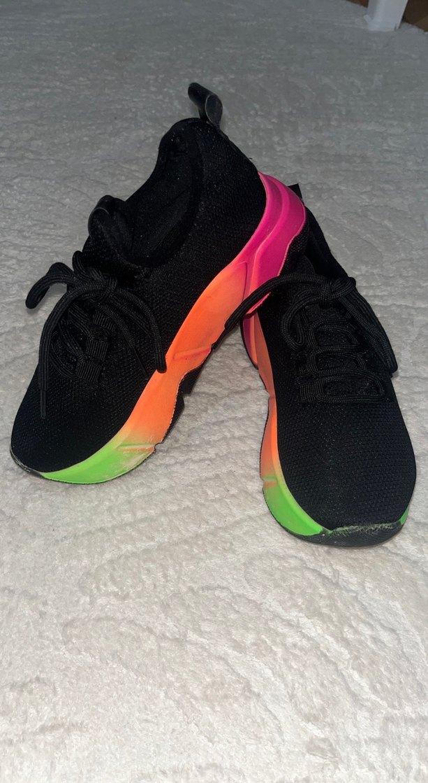 Renkli Bağcıklı Kadın Spor Ayakkabı - Görsel 3