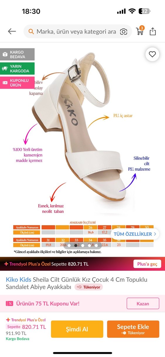 35 numara Topuklu kız çocuk Abiye Ayakkabı - Görsel 4