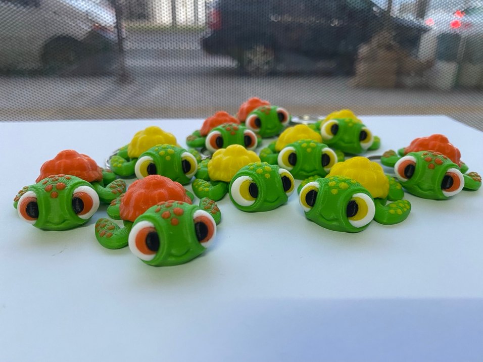 Renkli Kaplumbağa Anahtarlık - Görsel 3