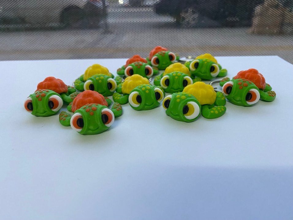 Renkli Kaplumbağa Anahtarlık - Görsel 2