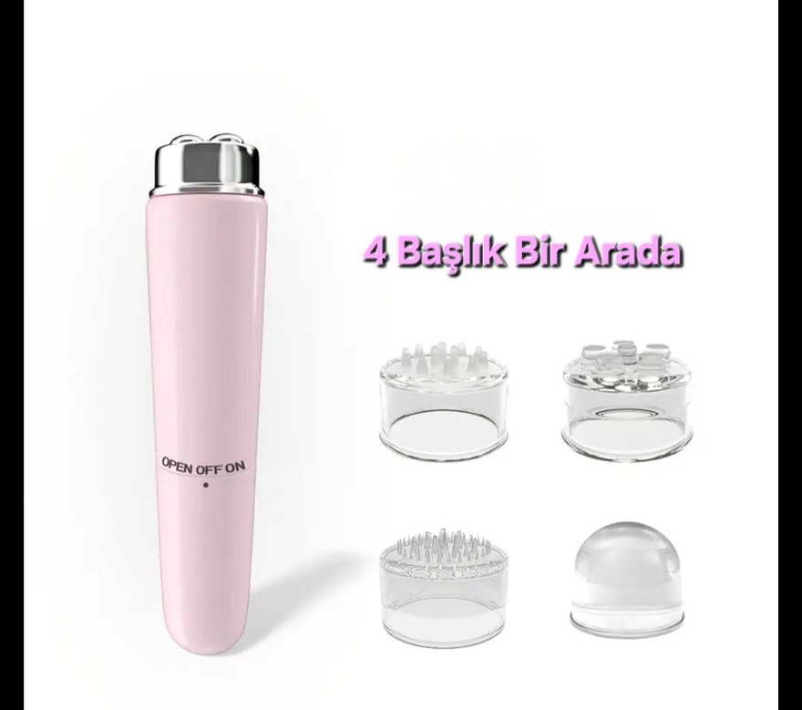 Kırışıklık Karşıtı Mini Yüz Masaj Aleti - Görsel 2