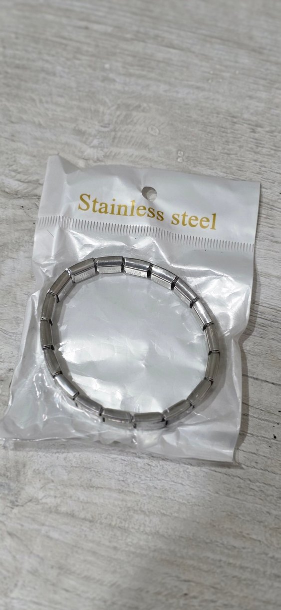 316L Paslanmaz Şık Unisex Çelik Bileklik - Görsel 4