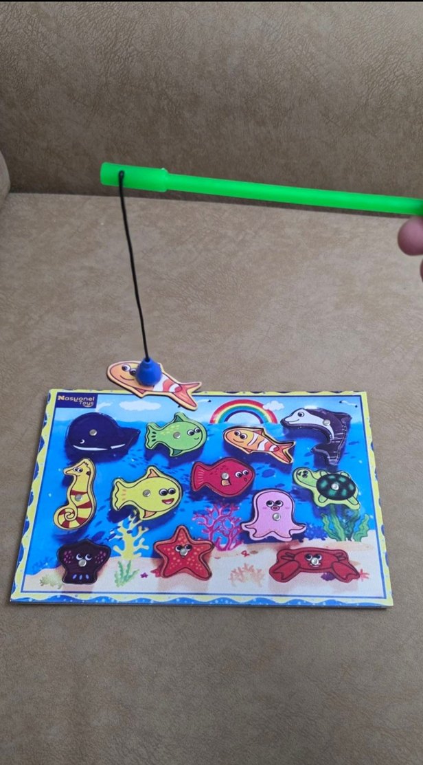 Renkli Balık Tutma Eğitici Oyuncak (Sıfır Üründür) - Görsel 3