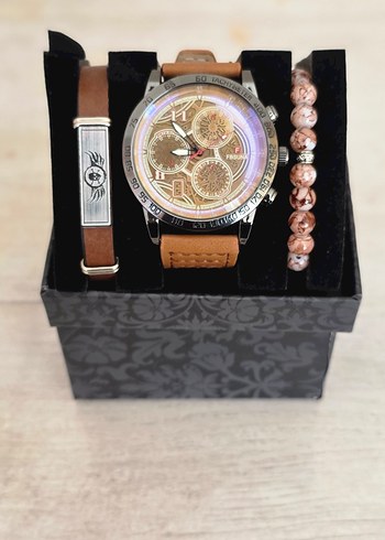 Kutulu 3'lü Şık Saat Seti - Görsel 5