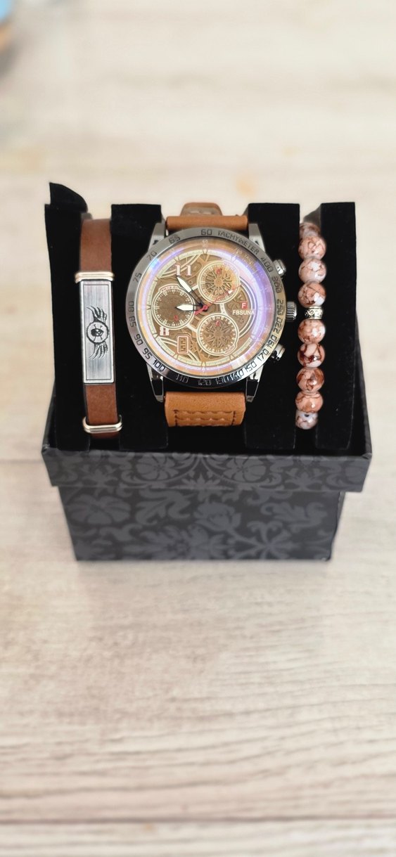 Kutulu 3'lü Şık Saat Seti - Görsel 5