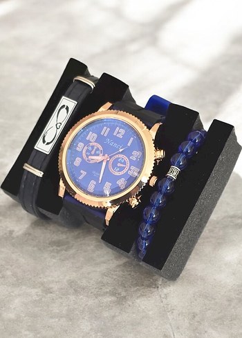 Kutulu 3'lü Şık Saat Seti - Görsel 2