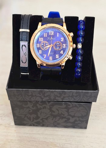 Kutulu 3'lü Şık Saat Seti - Görsel 4