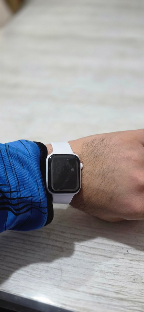 Led Gostergeli Beyaz Saat - Görsel 2