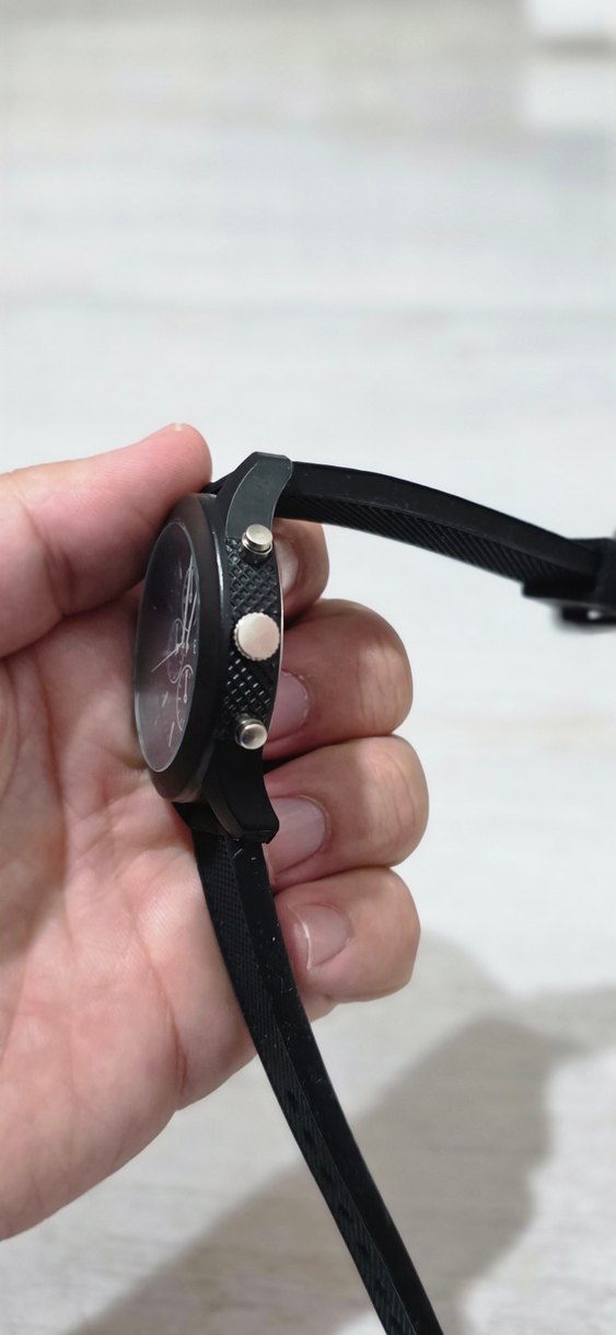 Şık Analog Siyah Saat  - Görsel 5