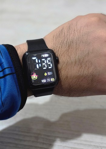 Led Gostergeli Siyah Saat - Görsel 2