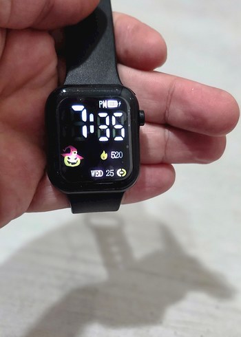 Led Gostergeli Siyah Saat - Görsel 6