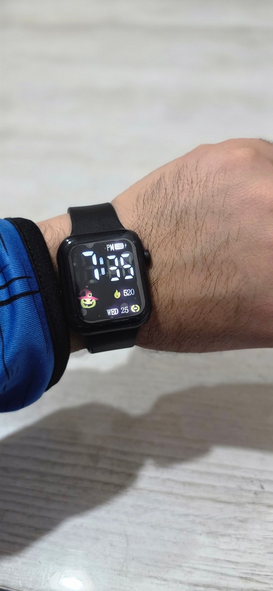 Led Gostergeli Siyah Saat - Görsel 2