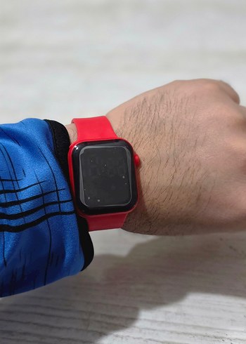 Led Gostergeli Kırmızı Saat - Görsel 3