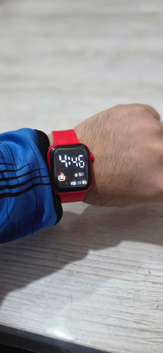 Led Gostergeli Kırmızı Saat - Görsel 4