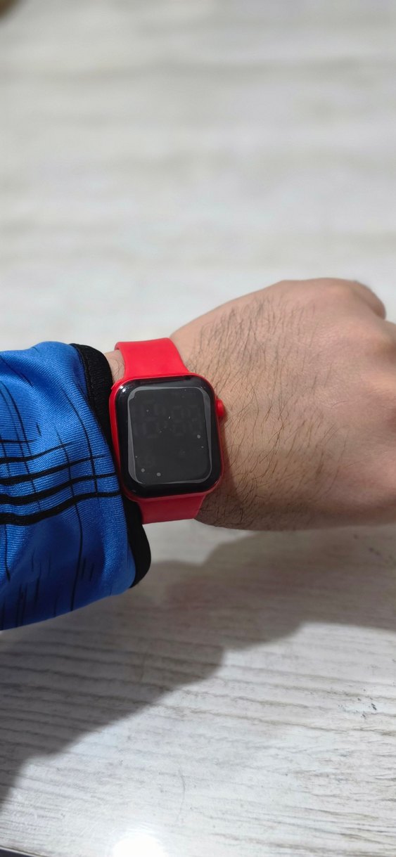 Led Gostergeli Kırmızı Saat - Görsel 3