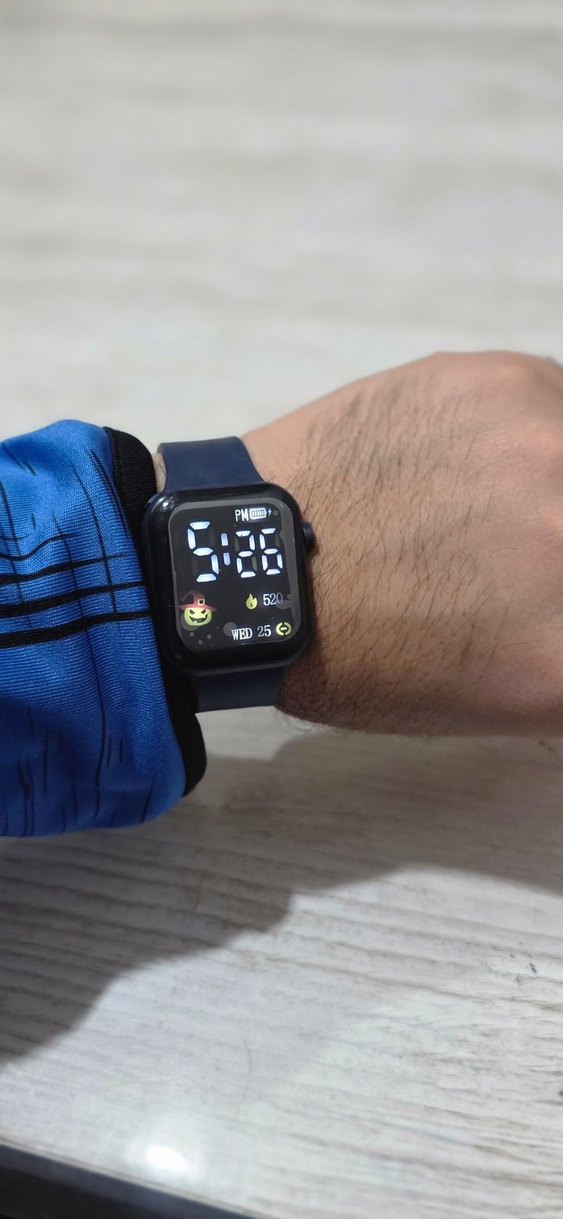 Led Gostergeli Lacivert Saat - Görsel 4