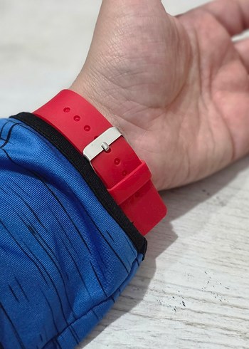 Şık Led Göstergeli Kırmızı Saat  - Görsel 6