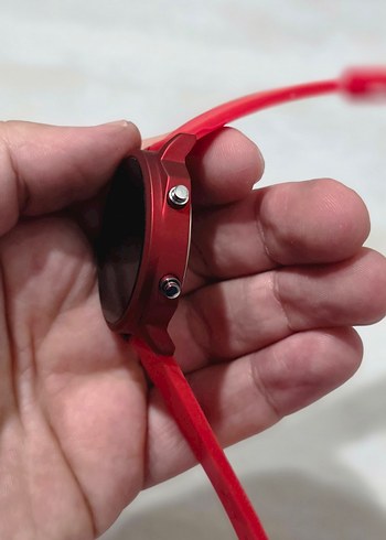 Şık Led Göstergeli Kırmızı Saat  - Görsel 5