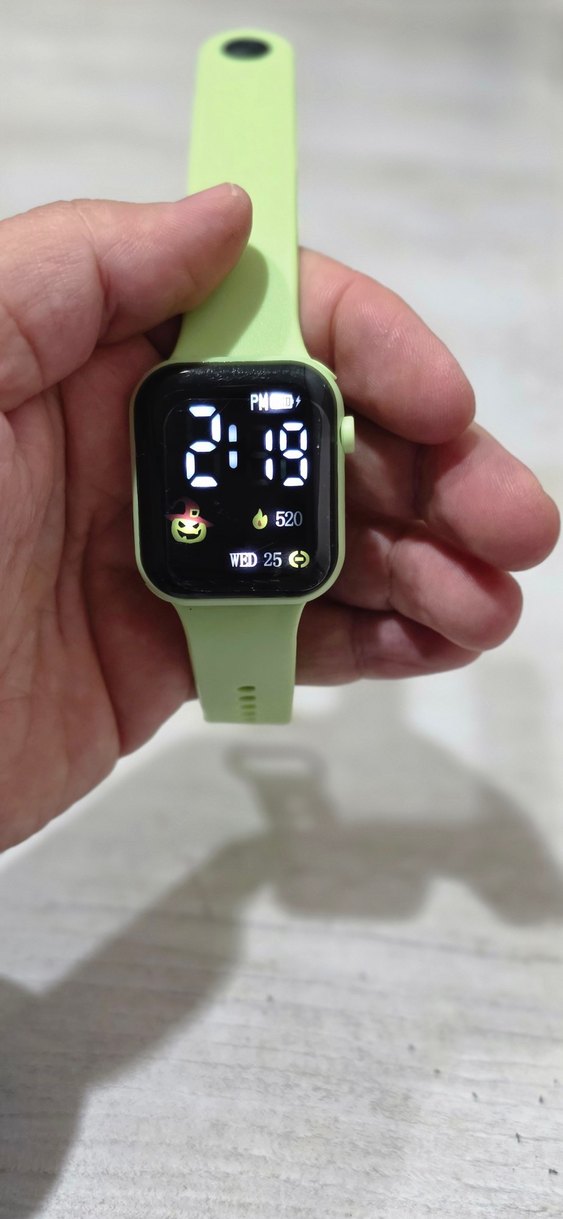 Led Gostergeli Yeşil Saat - Görsel 4