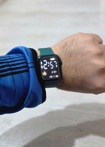 Led Gostergeli Yeşil Saat - Görsel 4