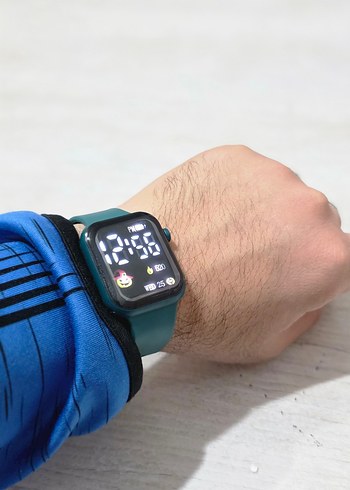 Led Gostergeli Yeşil Saat - Görsel 2