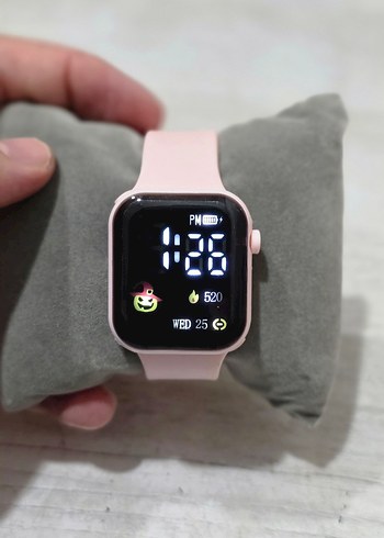 Led Gostergeli Pembe Saat - Görsel 6