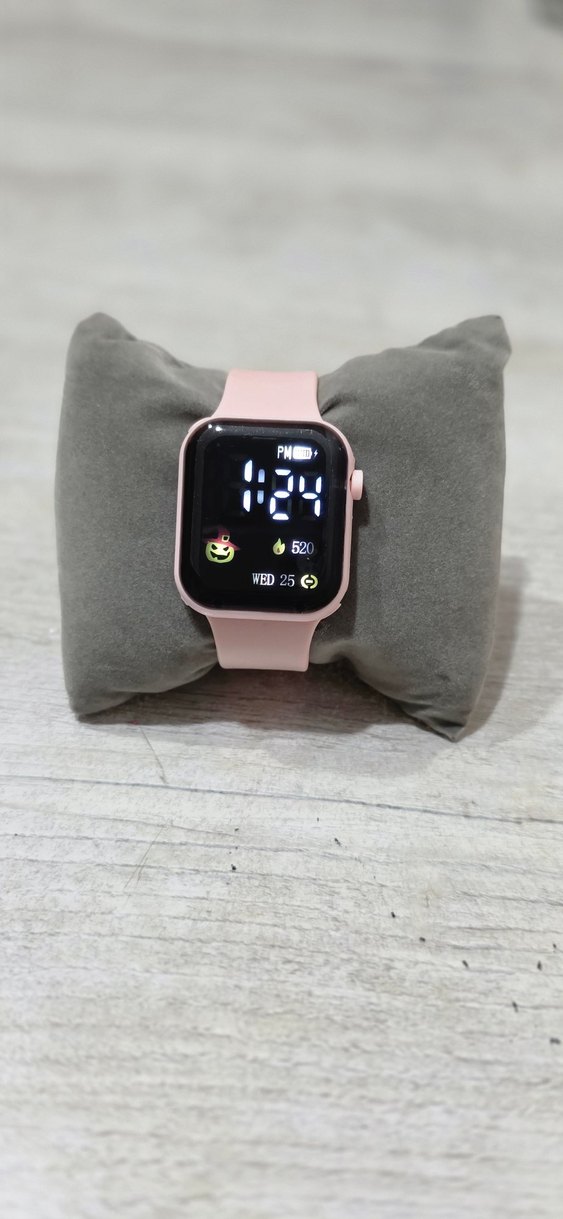 Led Gostergeli Pembe Saat - Görsel 2