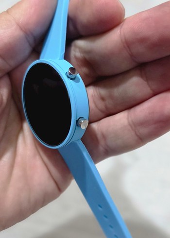 Şık Led Göstergeli Mavi Saat  - Görsel 4