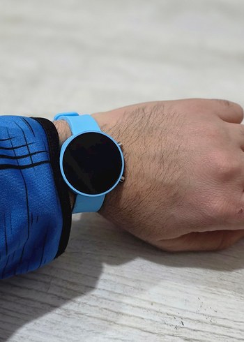 Şık Led Göstergeli Mavi Saat  - Görsel 3