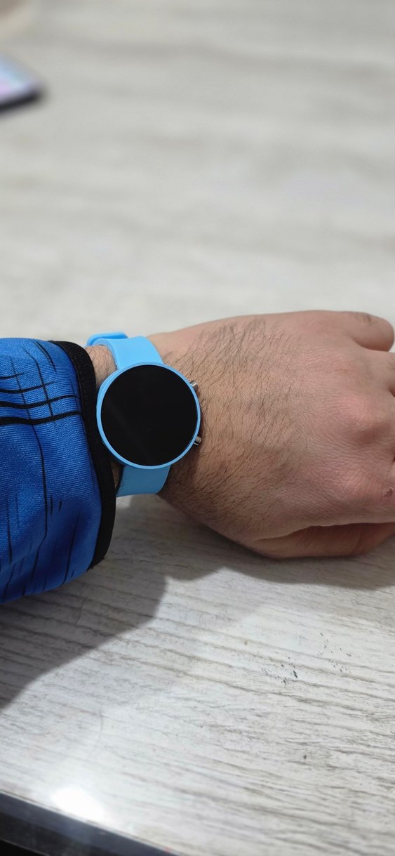 Şık Led Göstergeli Mavi Saat  - Görsel 3