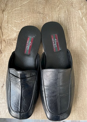 Siyah Erkek Klasik Ev Terliği - Görsel 2