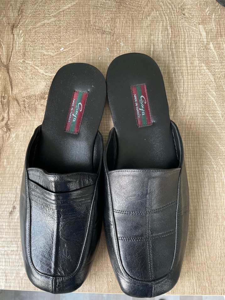 Siyah Erkek Klasik Ev Terliği - Görsel 2