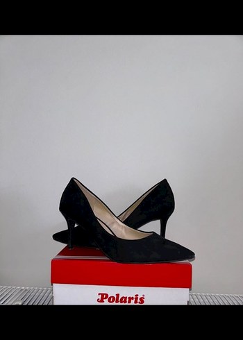 Siyah Süet Stiletto