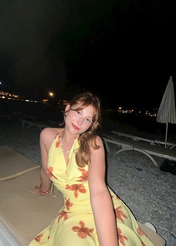 Sarı Bağlamalı Mini Bohem Elbise - Görsel 3