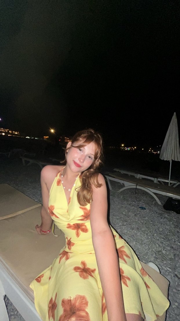 Sarı Bağlamalı Mini Bohem Elbise - Görsel 3