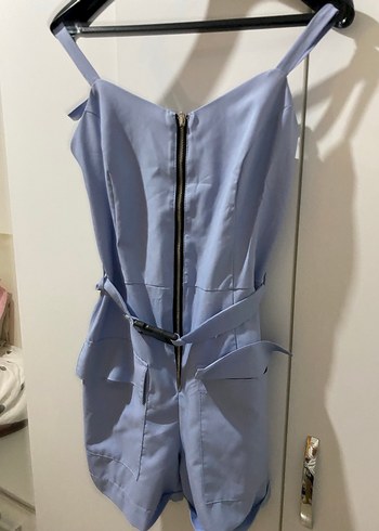 Mavi Kemerli Mini Tulum - Görsel 3