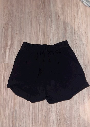 Siyah Mini Kadın Denim Şort - Görsel 2