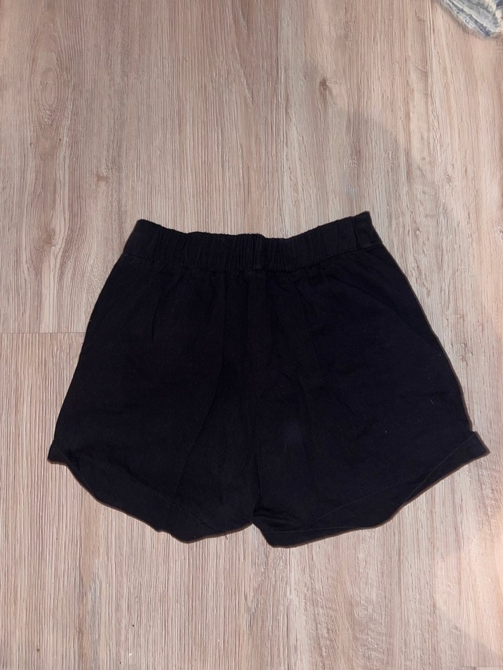 Siyah Mini Kadın Denim Şort - Görsel 2