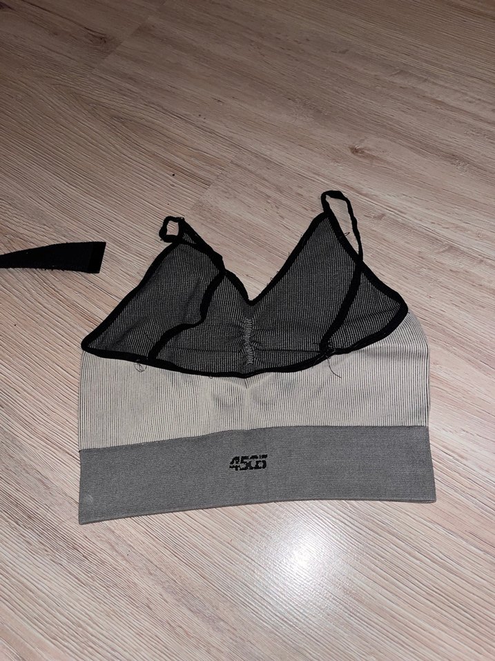 Gri Mini Spor Sütyeni - Görsel 2